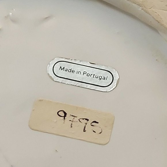 Capodimonte Style Porcelaine Weaved Basket with Lid 5.5" Applied flower VTG - Picture 10 of 10